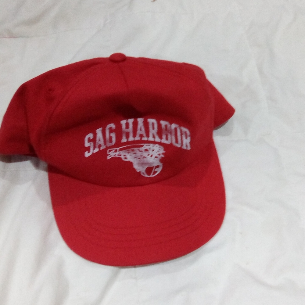 Sag Harbor Red Cap with Logo Vintage